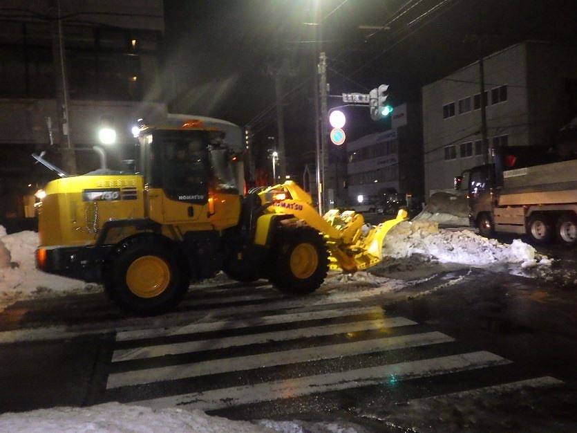 交差点等排雪施行開始！／キース