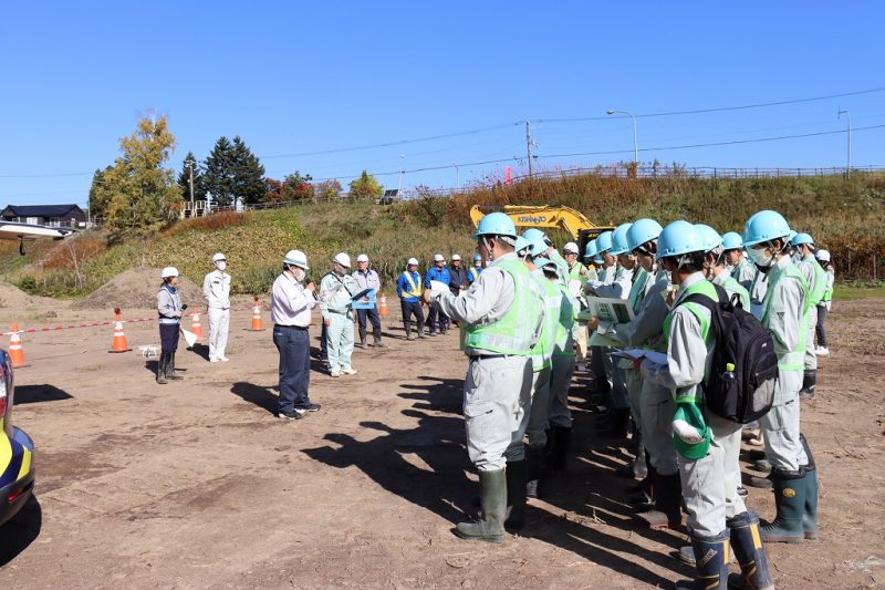 空知建設業協会　建設現場見学会が行われました。／岸本組