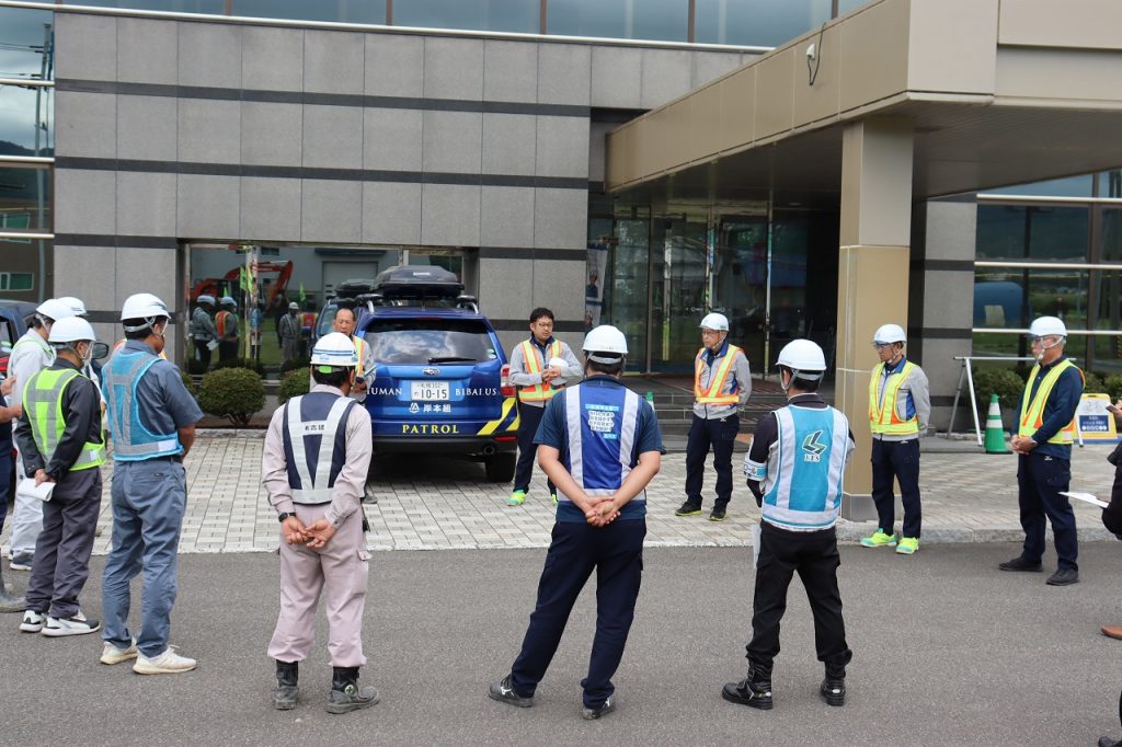 岸本組・キシモト宏友会合同安全衛生パトロールを実施（７／２）